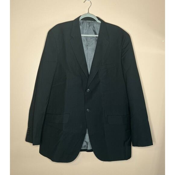 Louis Raphael Comfort Fit Suit Separate Jacket black Sz 46L two button vent - Picture 12 of 12